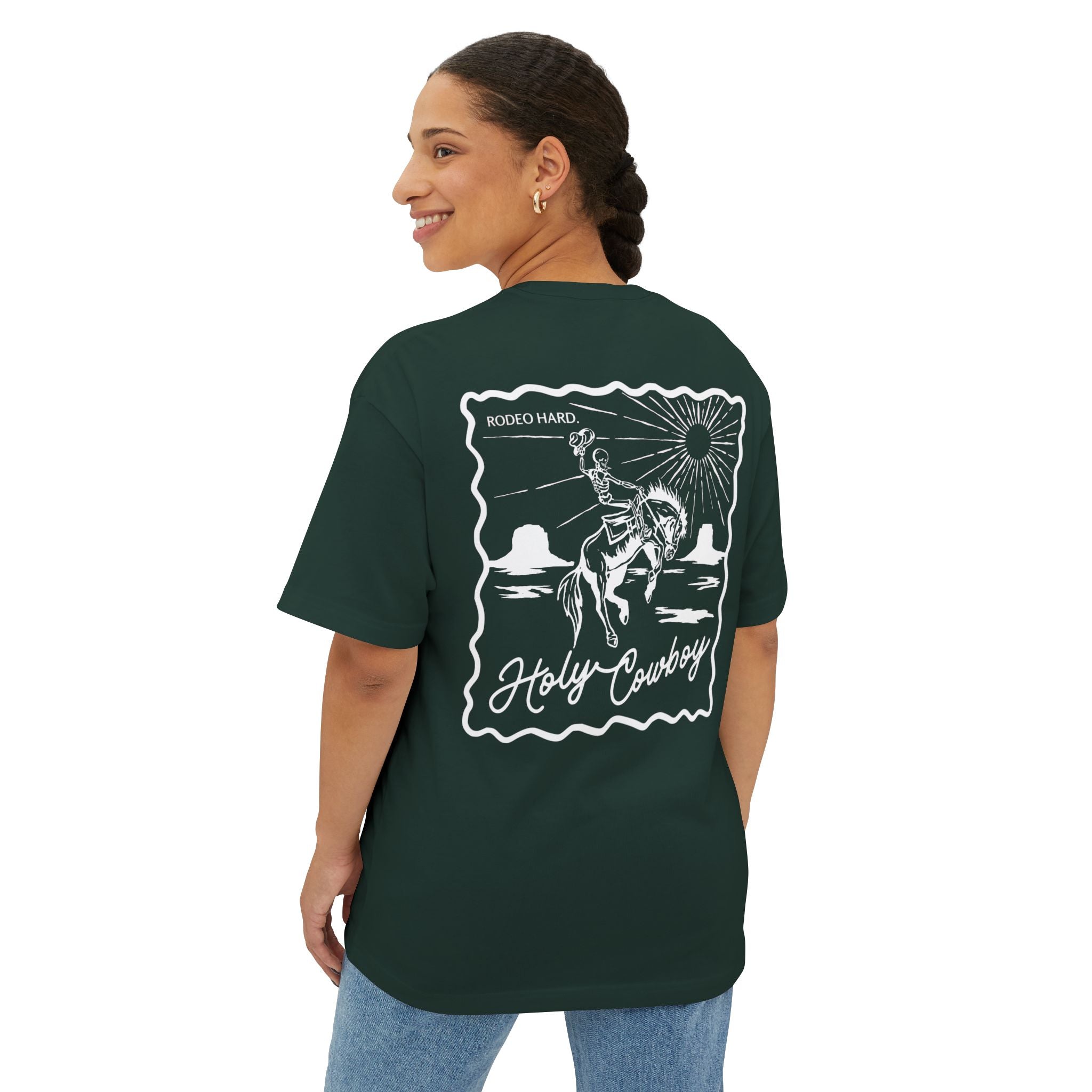 Holy Cowboy Boxy Tee