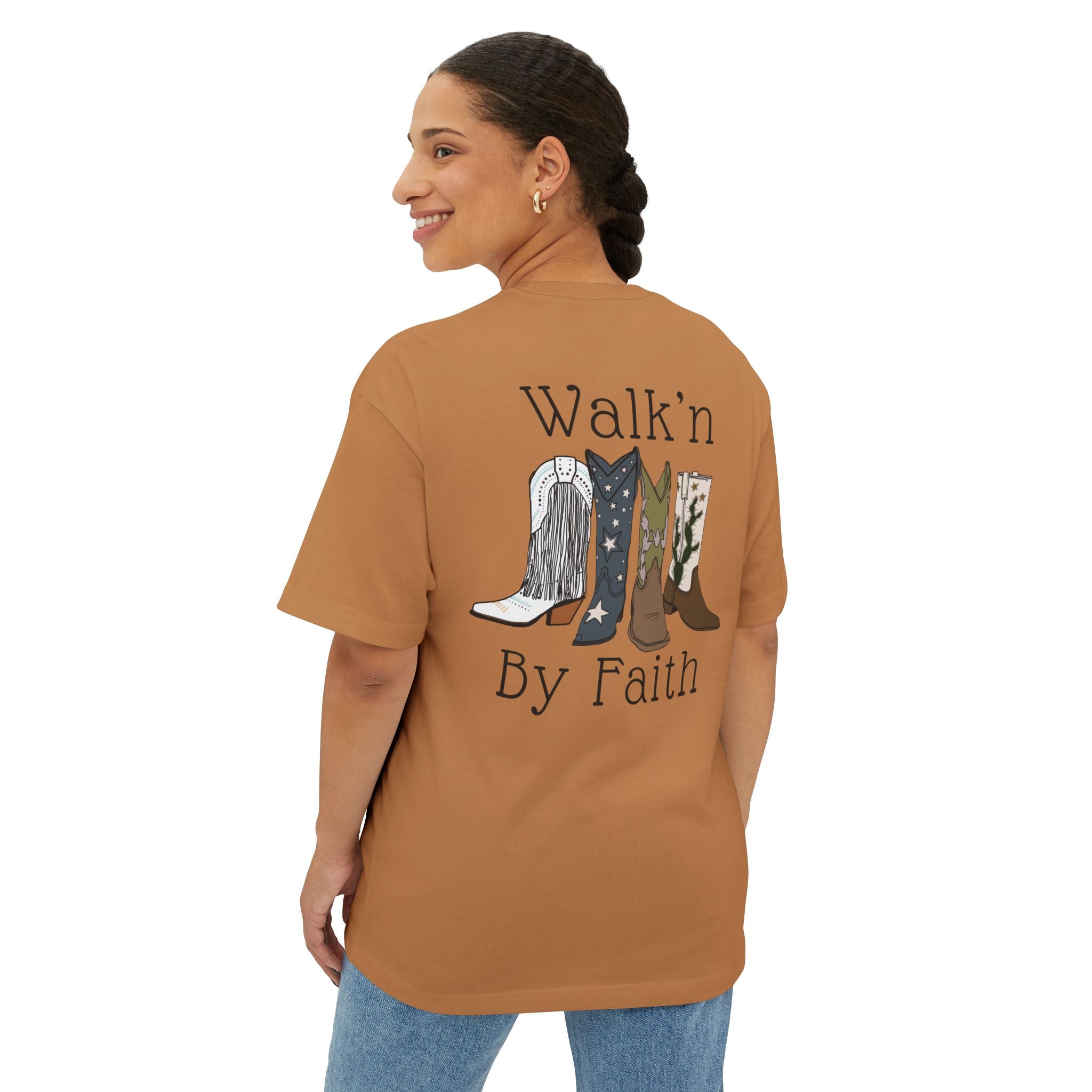 Walk'n By Faith Boxy Tee