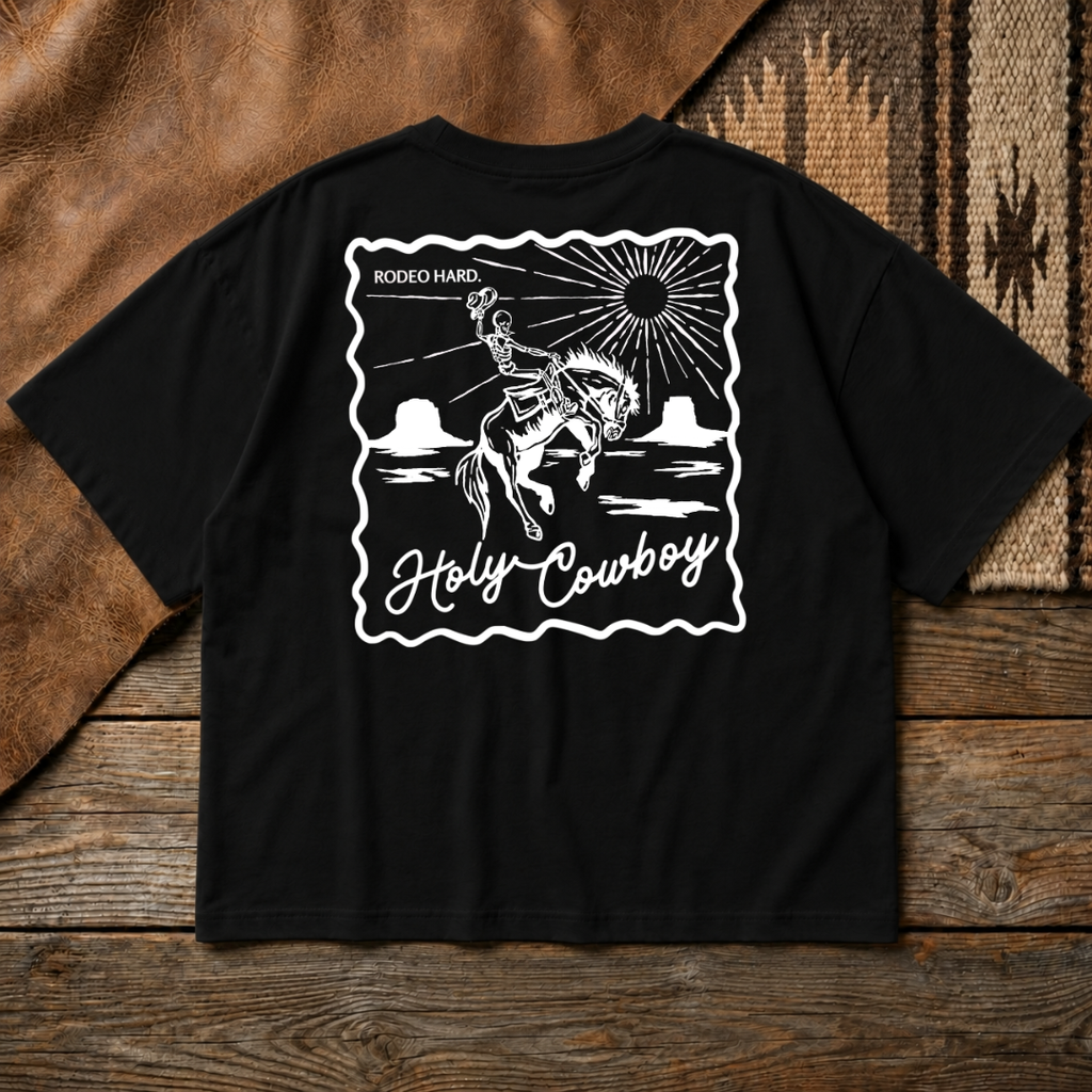 Holy Cowboy Boxy Tee
