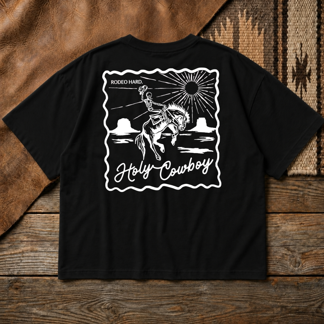 Holy Cowboy Boxy Tee