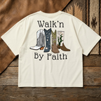 Walk'n By Faith Boxy Tee