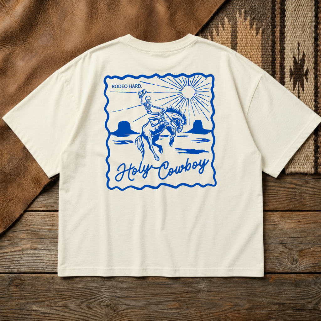 Holy Cowboy Boxy Tee