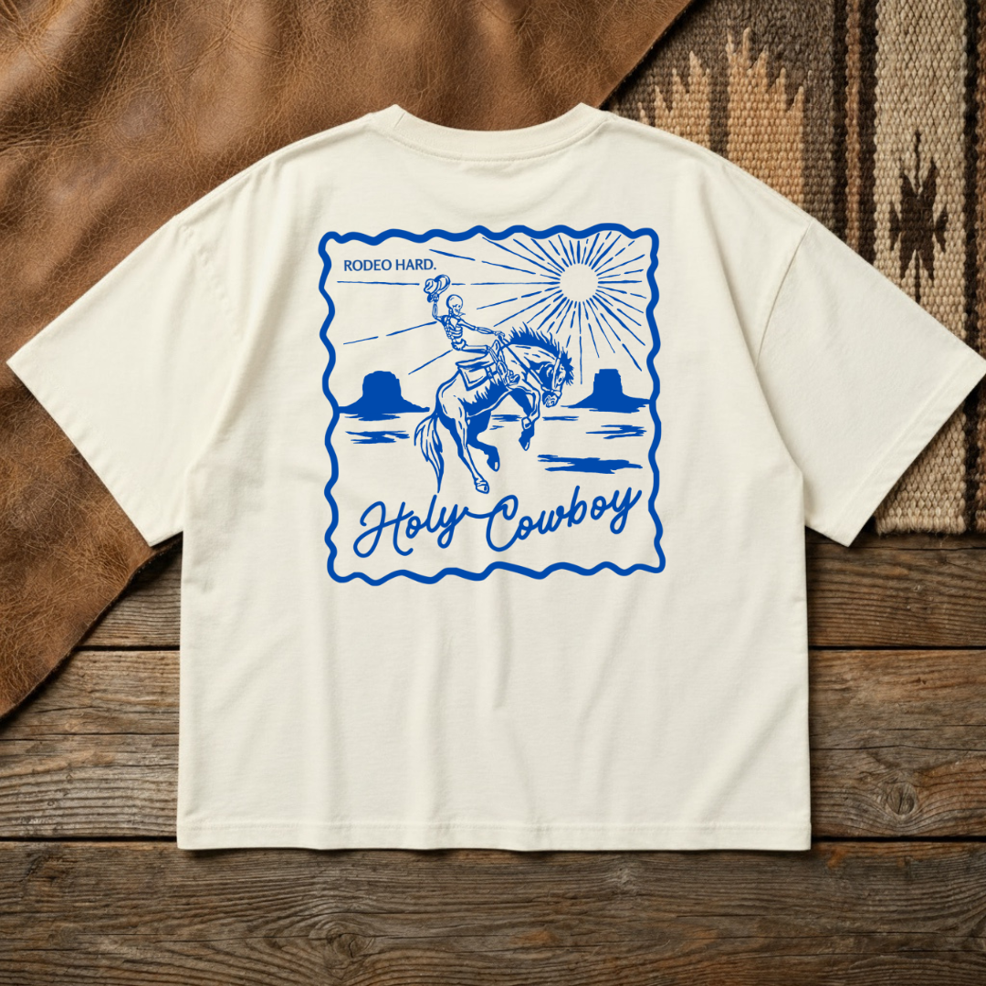 Holy Cowboy Boxy Tee