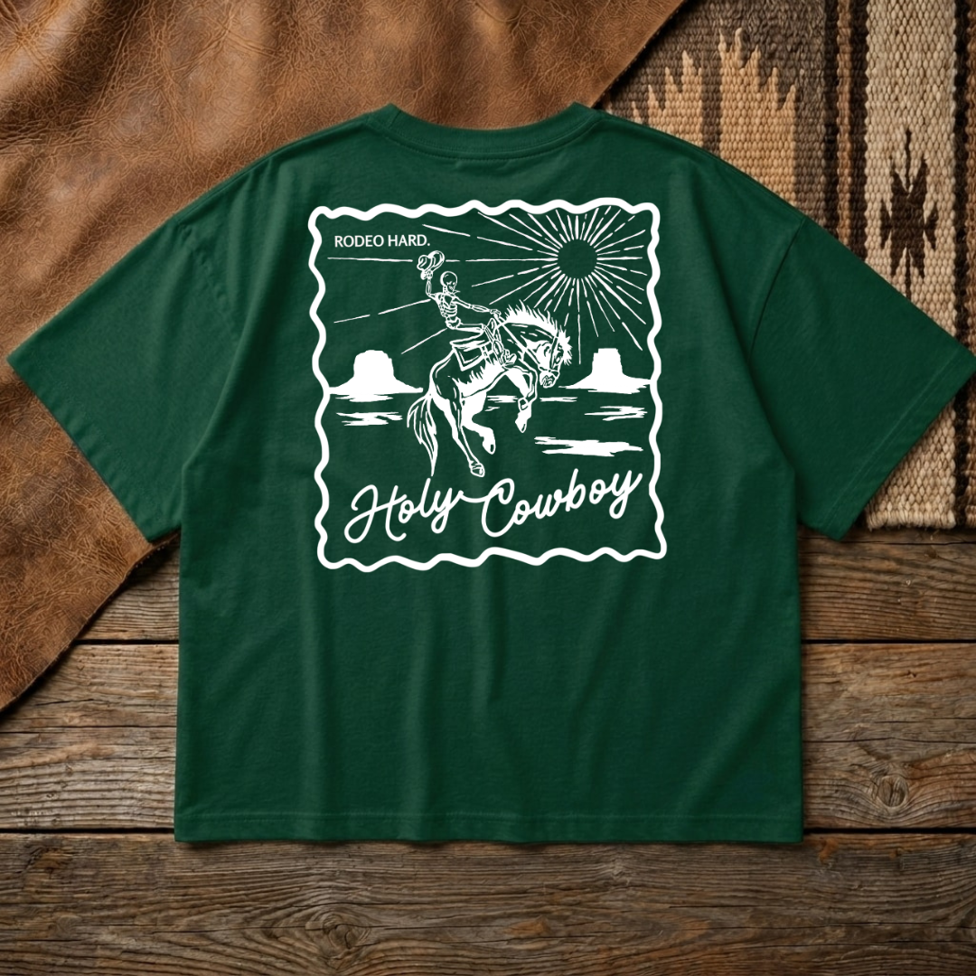 Holy Cowboy Boxy Tee