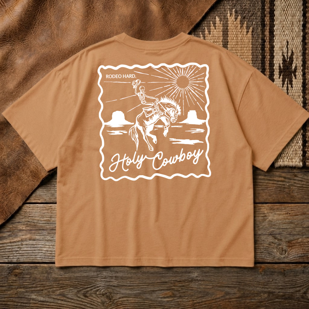 Holy Cowboy Boxy Tee