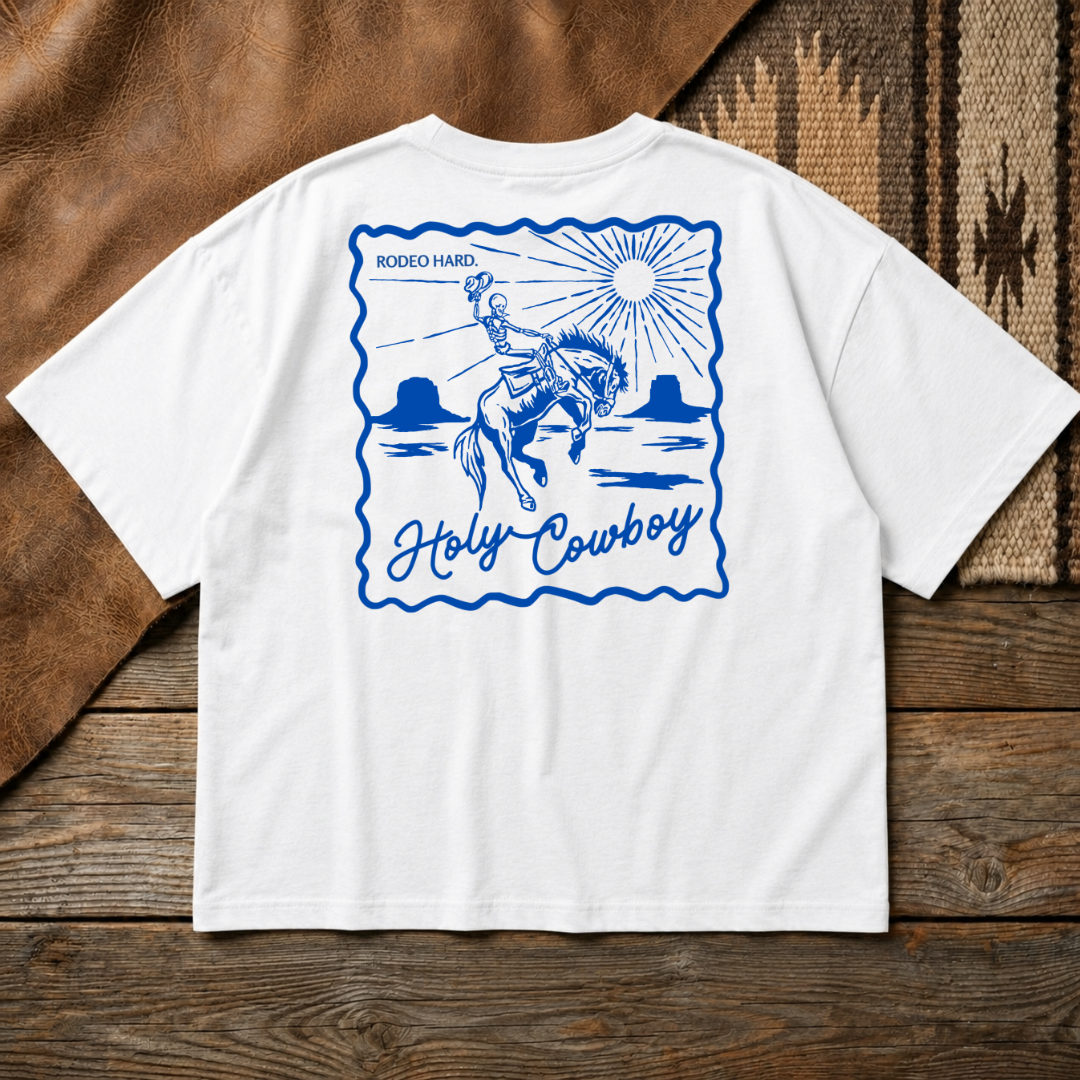 Holy Cowboy Boxy Tee